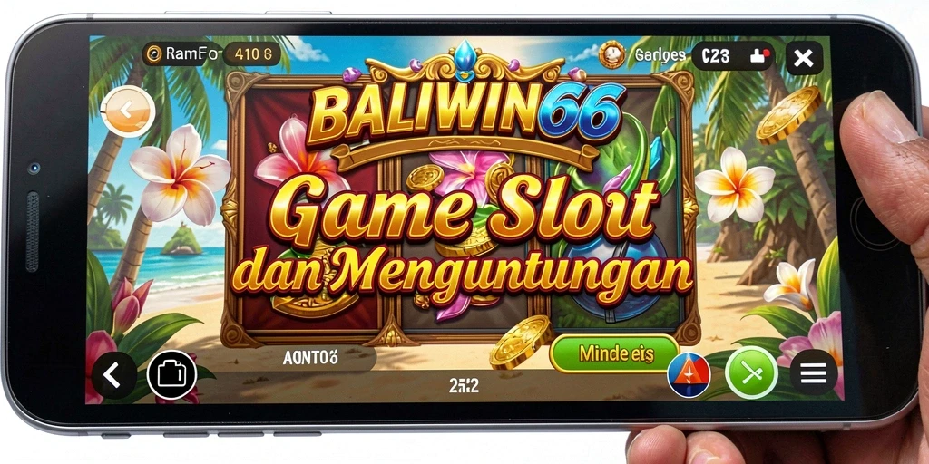 Tampilan gameplay seru BALIWIN66 saat berputar di mesin slot.