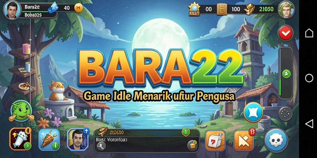 Gameplay menarik dari BARA22 yang menampilkan karakter dan sumber daya.