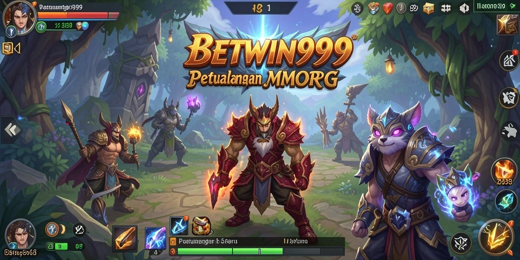 Screenshot gameplay BETWIN999 yang penuh aksi dan petualangan di dunia MMORPG.