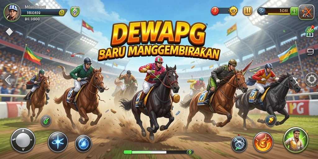 Tampak aksi balapan seru dari DEWAPG di trek yang menantang.