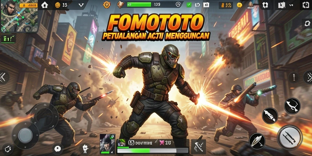 Tampilan gameplay seru dari FOMOTOTO yang menghibur.