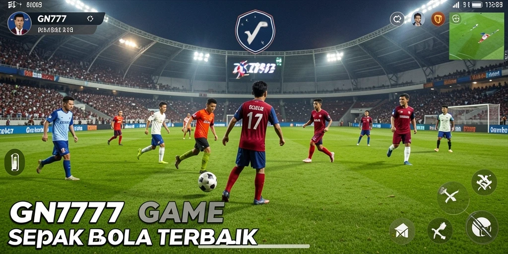 Tangkapan layar gameplay GN777 yang menampilkan aksi sepak bola seru.