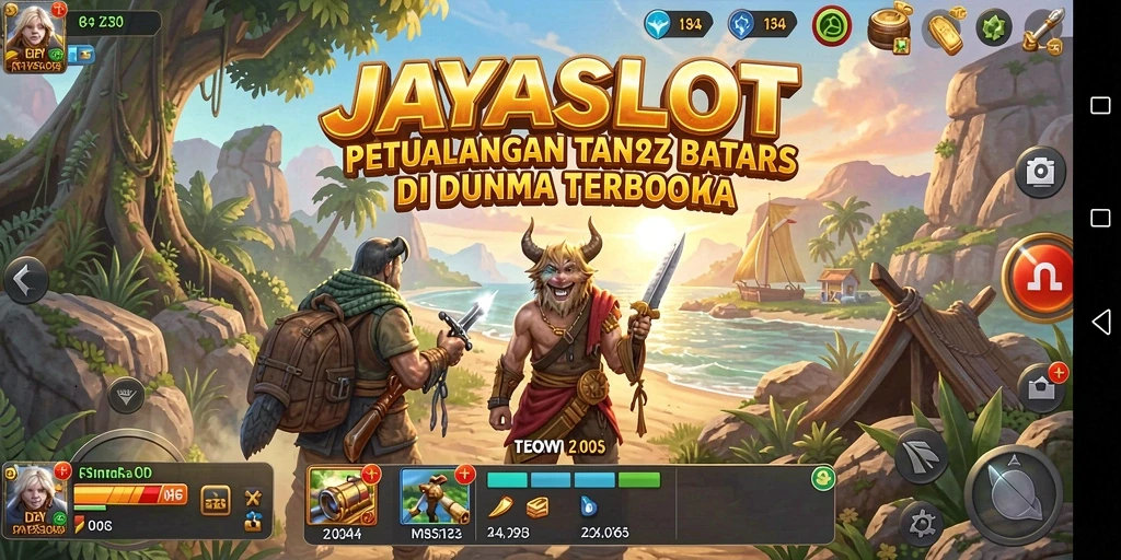Tangkapan layar menampilkan dunia terbuka JAYASLOT yang luas dan indah.