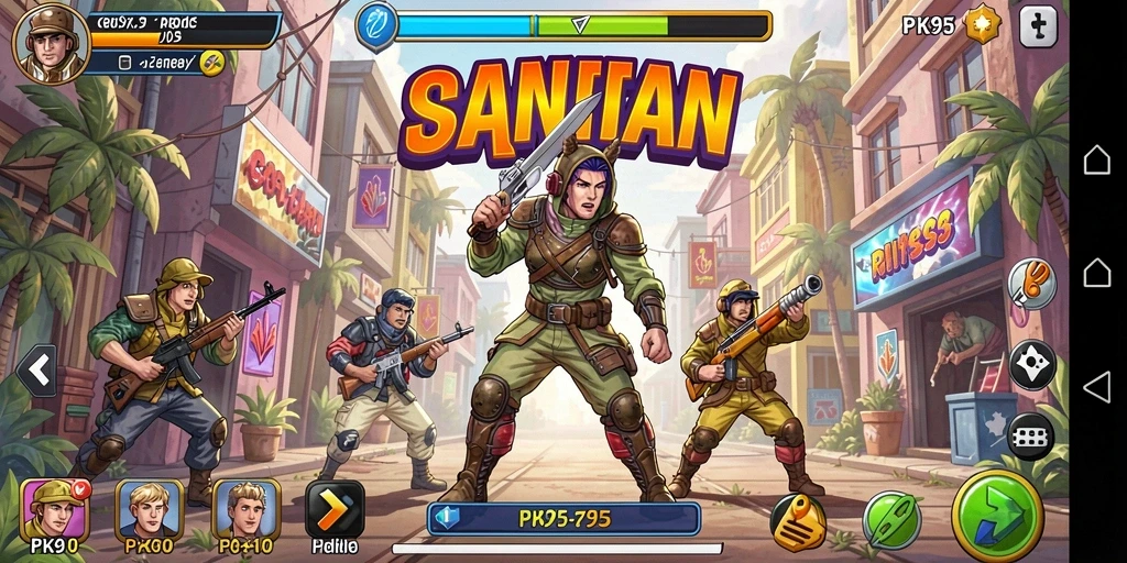 Grafis colorful dan gameplay menantang PK95 yang menarik.