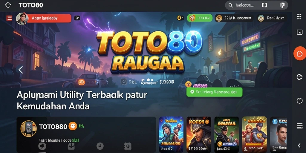 Tampilan aplikasi TOTO80 yang modern dan fungsional.