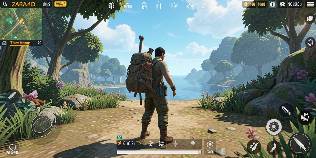 Tampilan visual menakjubkan dari gameplay ZARA4D dalam dunia terbuka.